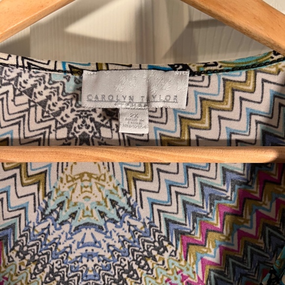 Carolyn Taylor Cowl Neck Shirt Size 2XL - Picture 2 of 2